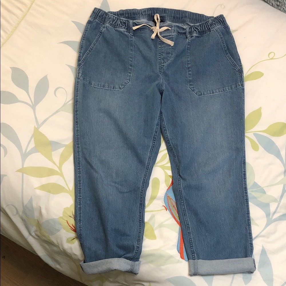 Buffalo David Bitton Light Blue Crop Jeans